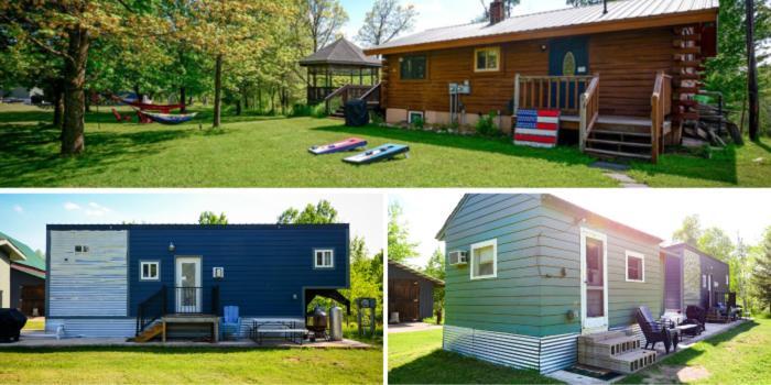 Cozy Cabin With Hottub At Cloverdale Cabins ヒンクリー エクステリア 写真